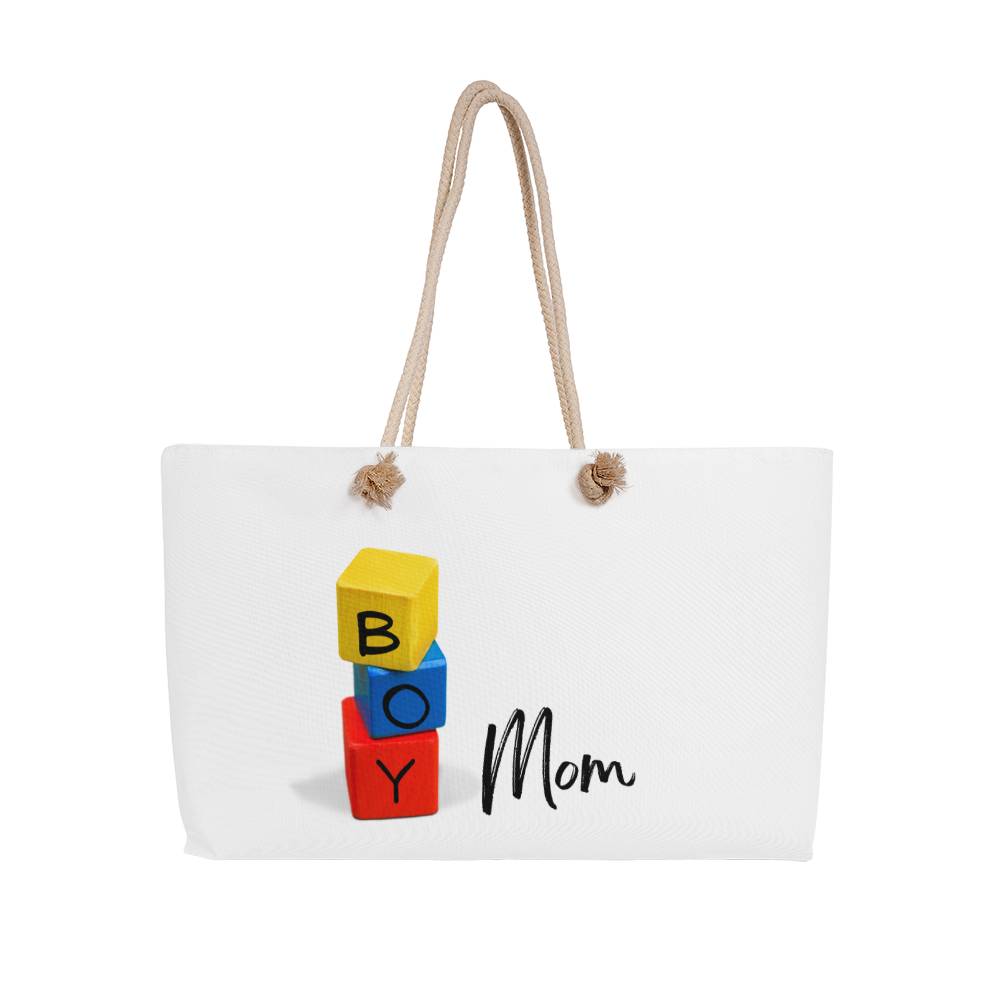 Boy Mom Tote Bag